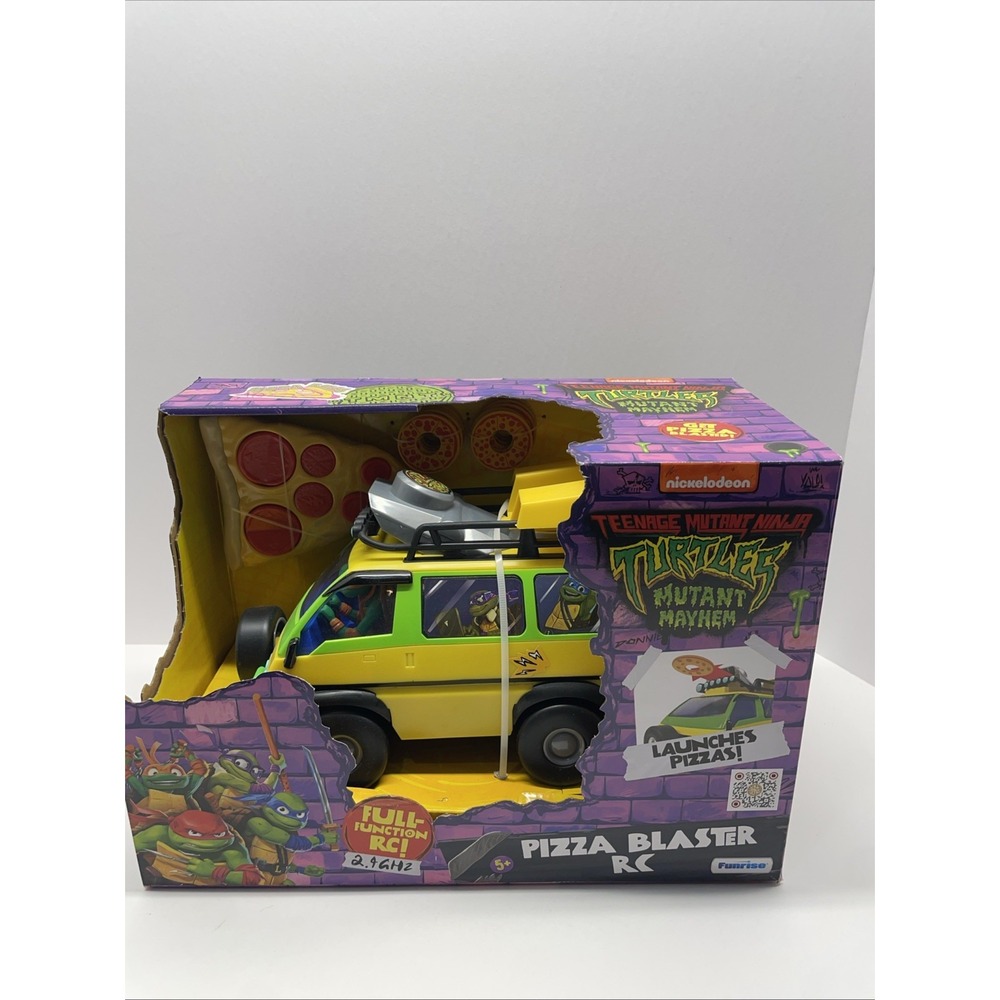 Teenage Mutant Ninja Turtles TMNT Mutant Mayhem RC Pizza Blaster Vehicle Toy NEW